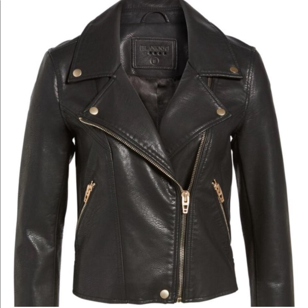 Blank NYC Fitted Faux Leather Jacket